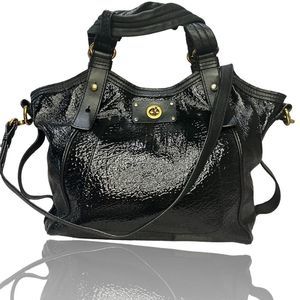 MARC JACOBS BLACK SEQUIN LEATHER HANDBAG VINTAGE